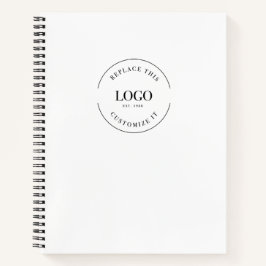 Simple Custom logo QR CODE website Promotion Notizbuch