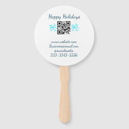 simple custom QR code add your name text  Classic  Fächer