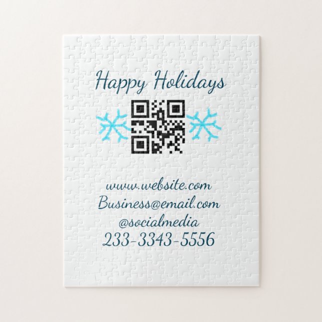 simple custom QR code add your name text  Classic  Puzzle (Vertikal)