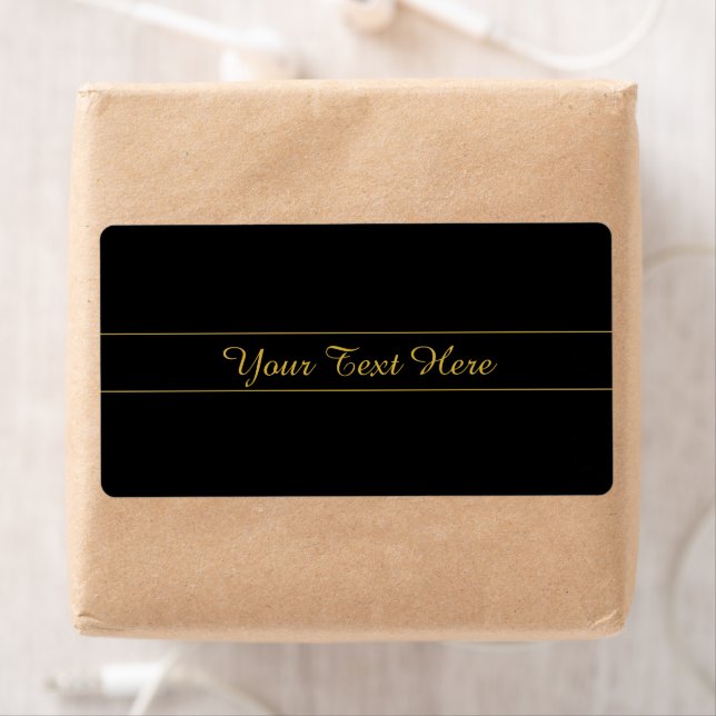 Simple Customizable Gold & Black Text Design  (Insitu)
