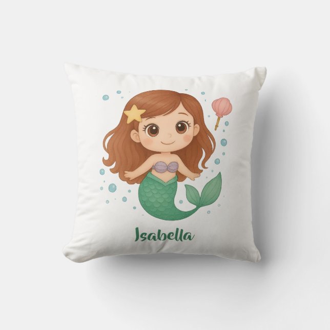 Simple cute little mermaid kissen (Vorderseite)