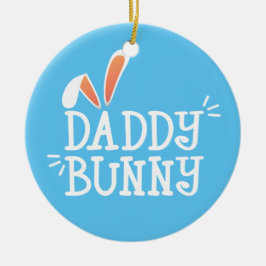 Simple Daddy Bunny Ostertypografie | Ornament