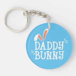 Simple Daddy Bunny Ostertypografie   Schlüsselanhä Schlüsselanhänger