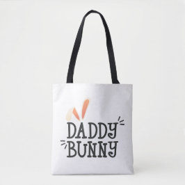 Simple Daddy Bunny Ostertypografie | Tragetasche