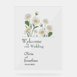 Simple Daisy Wild Garden Acrylschild