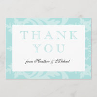 Simple Damask Robin's Egg Blue Danke