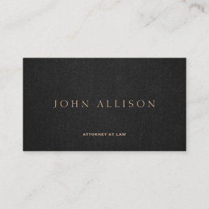 Simple Dark Brown Eleganney Rechtsanwalt Visitenkarte