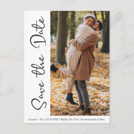 Simple Design with Rustic Touches and Picture Postkarte