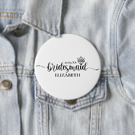 Simple Diamond Elegantes Script Bachelorette Weeke Button