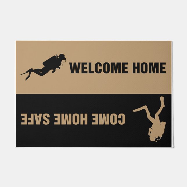 Simple Diving Doormat, Ocean Design Fußmatte (Vorderseite)