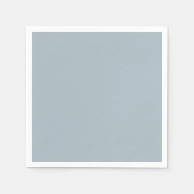 Simple Dusty Blue No Typografy Serviette (Vorderseite)