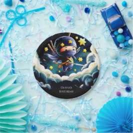 Simple Editable Ninja Birthday Pappteller