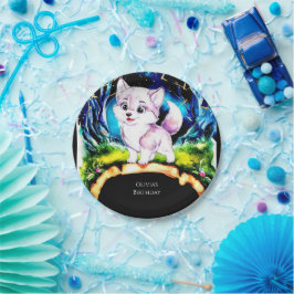 Simple Editable Wolf Birthday Pappteller