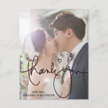 Simple Elegant 1 Foto Wedding Vielen Dank