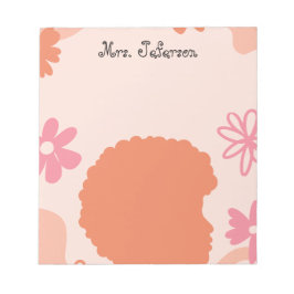 Simple Elegant Boho Teacher Notepad Notizblock