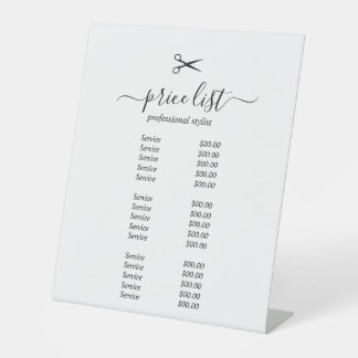 Simple elegant business light beauty salon sockelschild