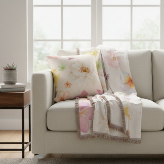 Simple Elegant Contour Map Lines Throw Pillow Kissen