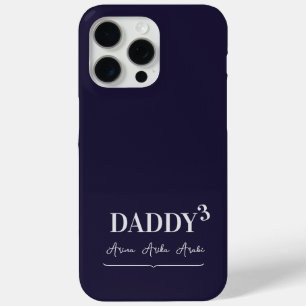 Simple Elegant Daddy kubierte Typografie Kid's Nam Case-Mate iPhone Hülle