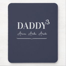 Simple Elegant Daddy kubierte Typografie Kid's Nam Mousepad