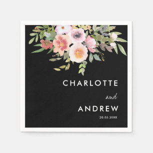 Simple, elegant eucalyptus, flowers    serviette