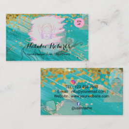 Simple Elegant Facial Cleanser Foam Gel Cream Visitenkarte