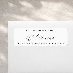 Simple Elegant Future Mr. Wedding Address