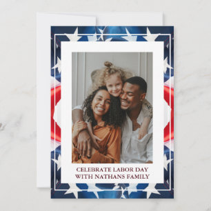 Simple Elegant Happy Labour Day mit US-Flagge