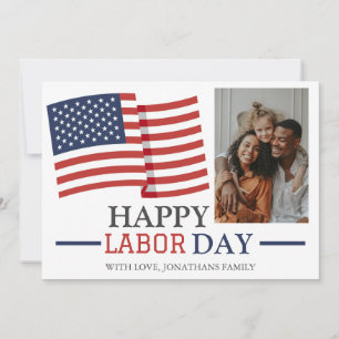 Simple Elegant Happy Labour Day mit US-Flagge