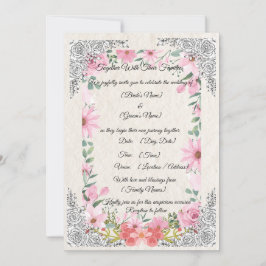Simple Elegant Indian Wedding Invitation | Traditi Einladung