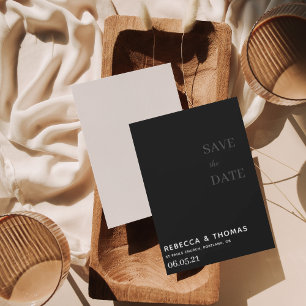 simple elegant non photo save the date