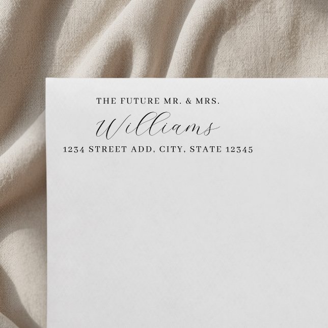 Simple Elegant The Future Mr. und Mrs. Wedding Permastempel (Von Creator hochgeladen)