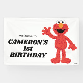 Simple Elmo 1. Geburtstag Banner
