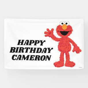 Simple Elmo 1. Geburtstag Banner