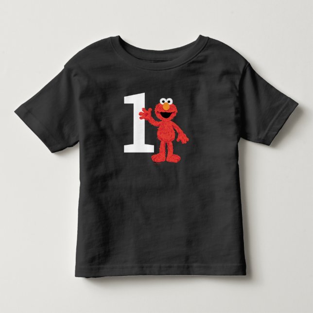 Simple Elmo 1. Geburtstag Kleinkind T-shirt (Vorderseite)