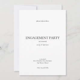 Simple Engagement Party Invitation Einladung