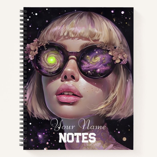 Simple Ethereal Atmosphere Art - Notebook Notizbuch (Vorderseite)