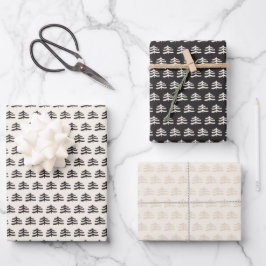 Simple Evergreen Geschenkpapier Set