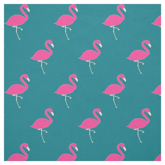Simple Flamingo Pink Polka Dots Stoff (Muster)