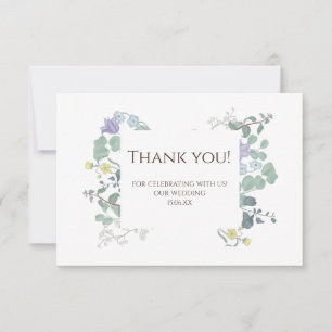 Simple Floral minimalist Wedding danke