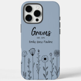 Simple Floral Nana Custom Title iPhone 16 Pro Max Hülle