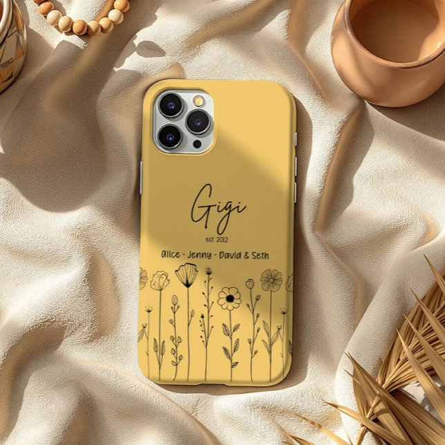Simple Floral Nana Custom Title Case-Mate iPhone Hülle (Von Creator hochgeladen)
