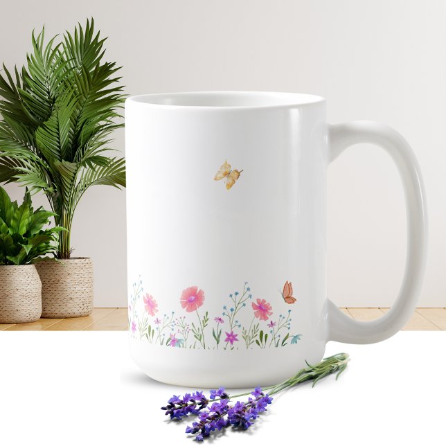 Simple Flower Design Mug Kaffeetasse (Von Creator hochgeladen)