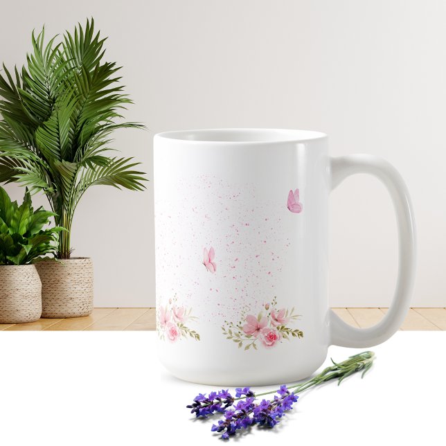 Simple Flower Design Mug Kaffeetasse (Von Creator hochgeladen)