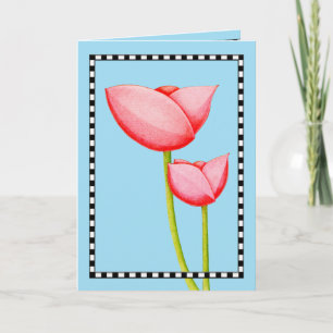 Simple Flowers Card Karte
