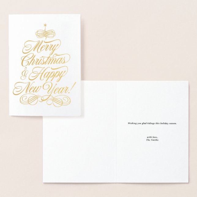 Simple Foil Christmas Card Folienkarte (Anzeige)