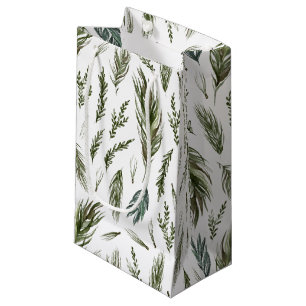 Simple Forest Botanicals Aquarellen Weihnachten Kleine Geschenktüte