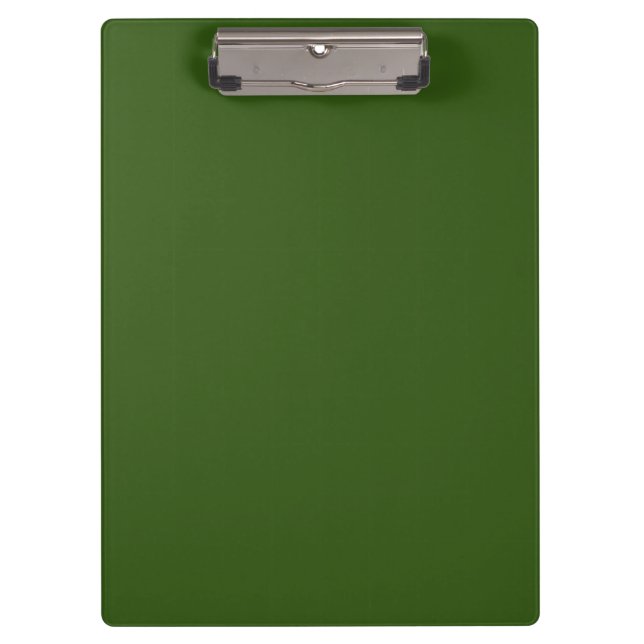 Simple Forest Green Authority® Klemmbrett (Vorderseite)