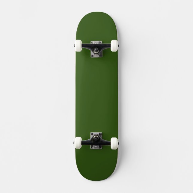 Simple Forest Green Authority® Skateboard (Vorderseite)