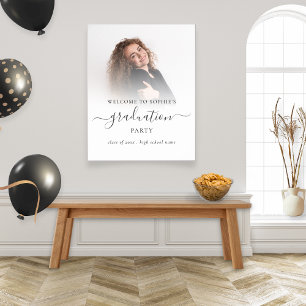 Simple Foto Overlay Welcome Abschluss 2024 Grad Poster