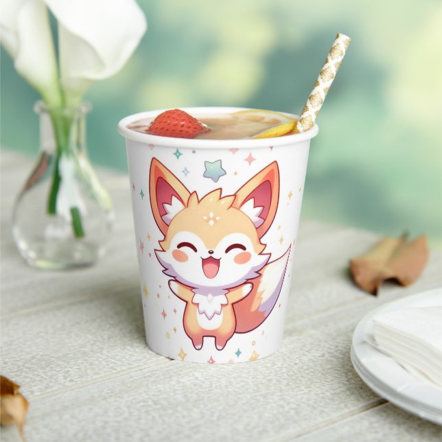 Simple Fox Baby Dusche Pappbecher (In Situ)